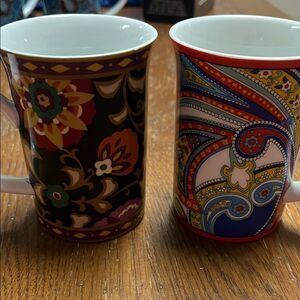 Vera Bradley Colorful Ceramic Mug Set
